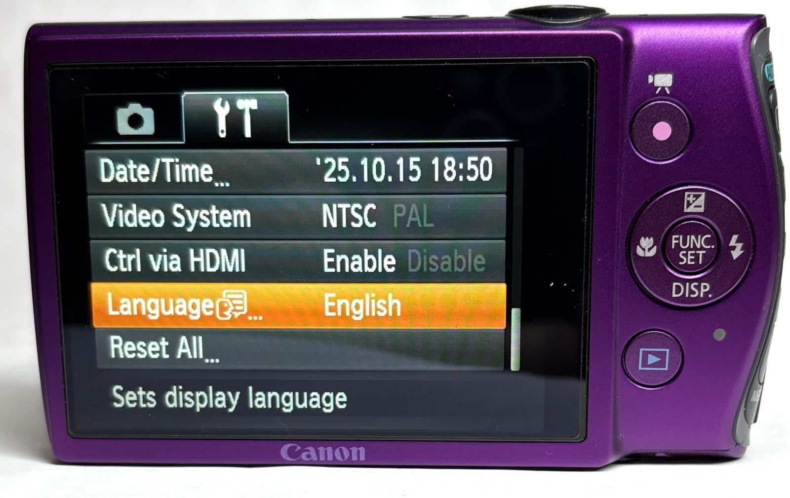 Canon IXY 600F PowerShot ELPH 310 HS 12.1MP 8x Full HD is 3