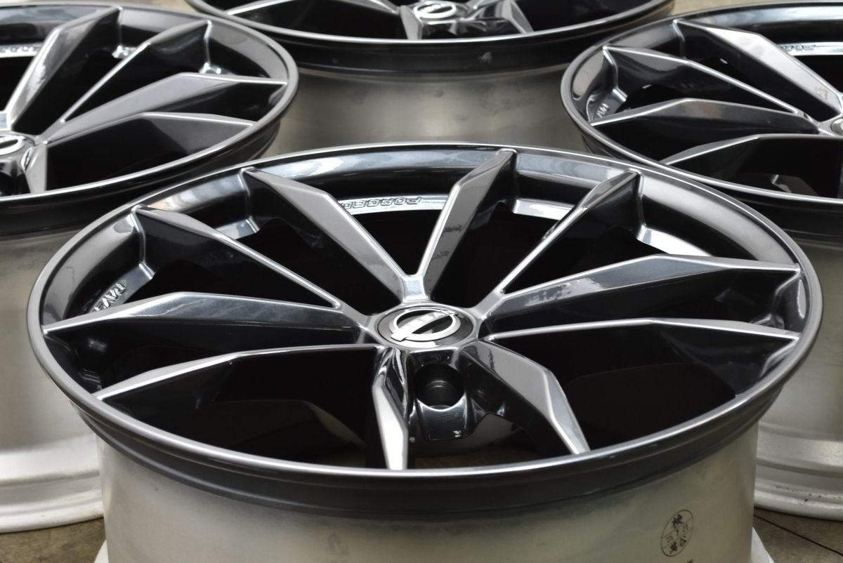 新車外し品 ニッサン RZ 34 フェアレディZ 19 in 9 5 J 40 10 30 PCD 114 3 4本セット スカイライン 流用 ノーマル戻し 交換用