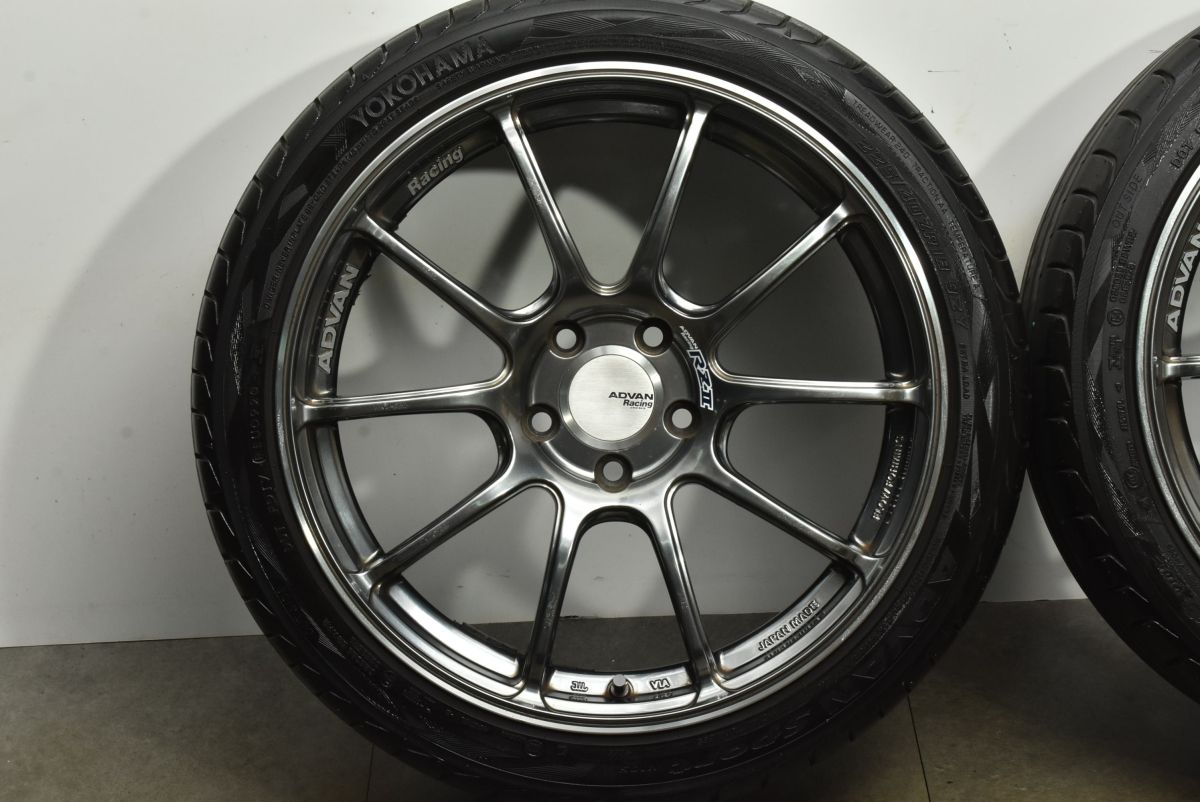  カスタム用に ヨコハマ アドバンレーシング RZII 18 in 7 5 J 48 PCD 112 アドバンスポーツ V 105 225 40 R BMW 1シリーズ 18インチ タイヤ ホイールセット