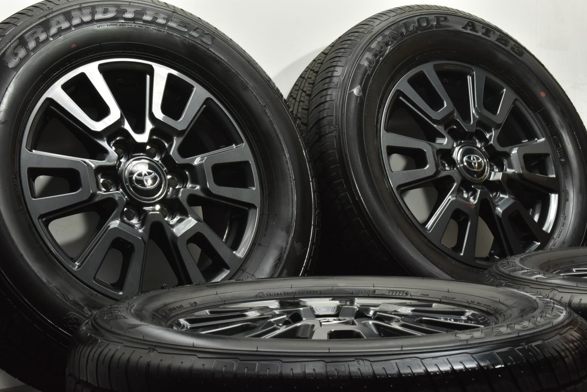 製 新車外し バリ溝 トヨタ ランドクルーザー 250 18 in 7 5 J 60 PCD 120 ダンロップ グラントレック AT 23 265 65 R