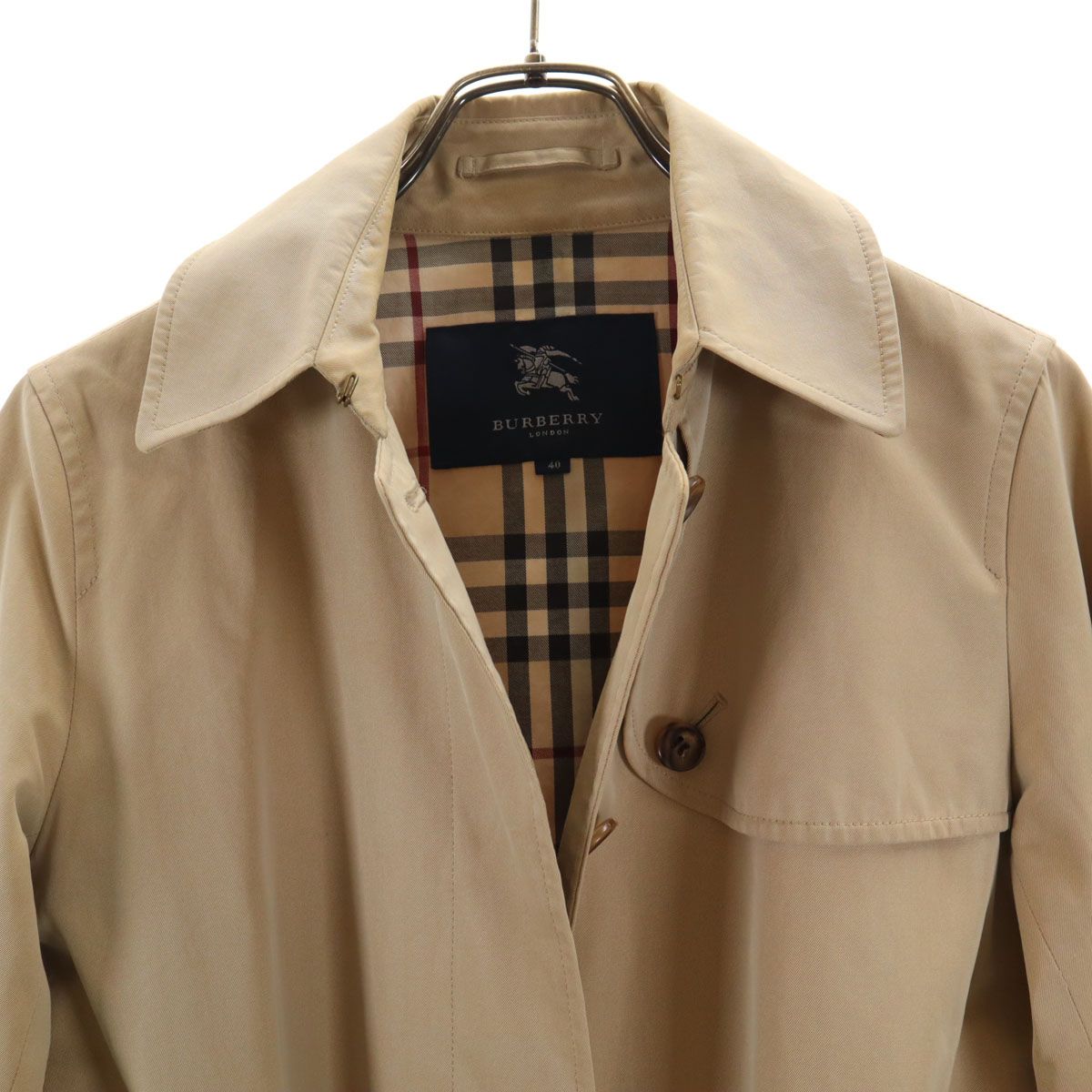 BURBERRY バーバリー ステンカラーコート 40 ベージュ 三陽商会  