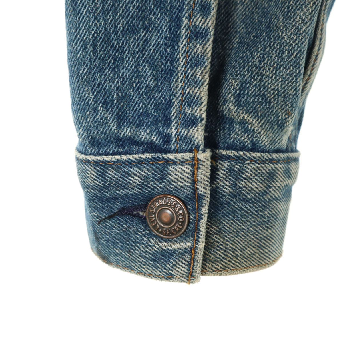 Levi s リーバイス 70s 76001-0214 ヴィンテージ デニムジャケット L ウォッシュブルー ジージャン トラッカー レディース 古着 GULLKHAN_COM