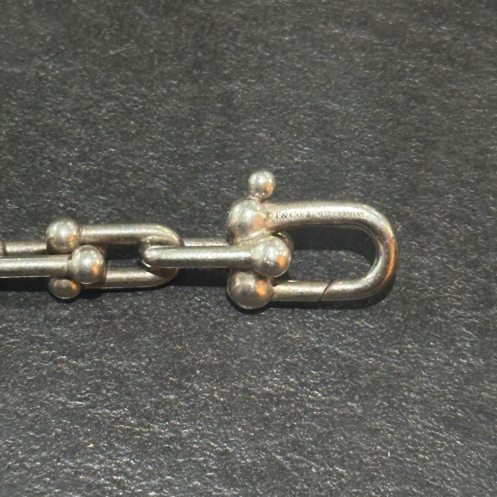  Tiffany Co スモールリンク ハードウェア ブレスレット ティファニー シルバー ミディアムサイズ 2094 M 4 ブレスレット アクセサリー