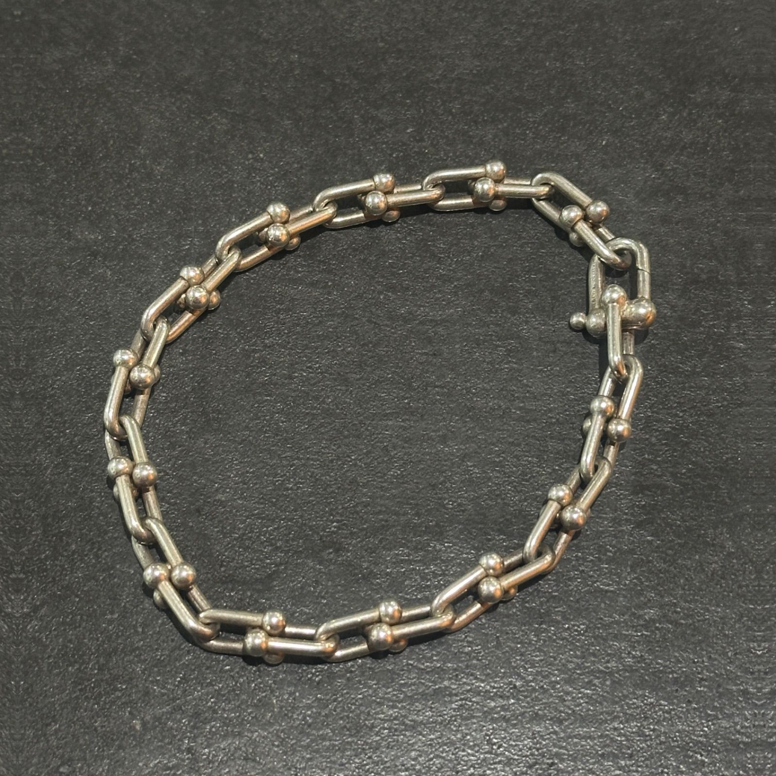 Tiffany Co スモールリンク ハードウェア ブレスレット ティファニー シルバー ミディアムサイズ 2094 M 4