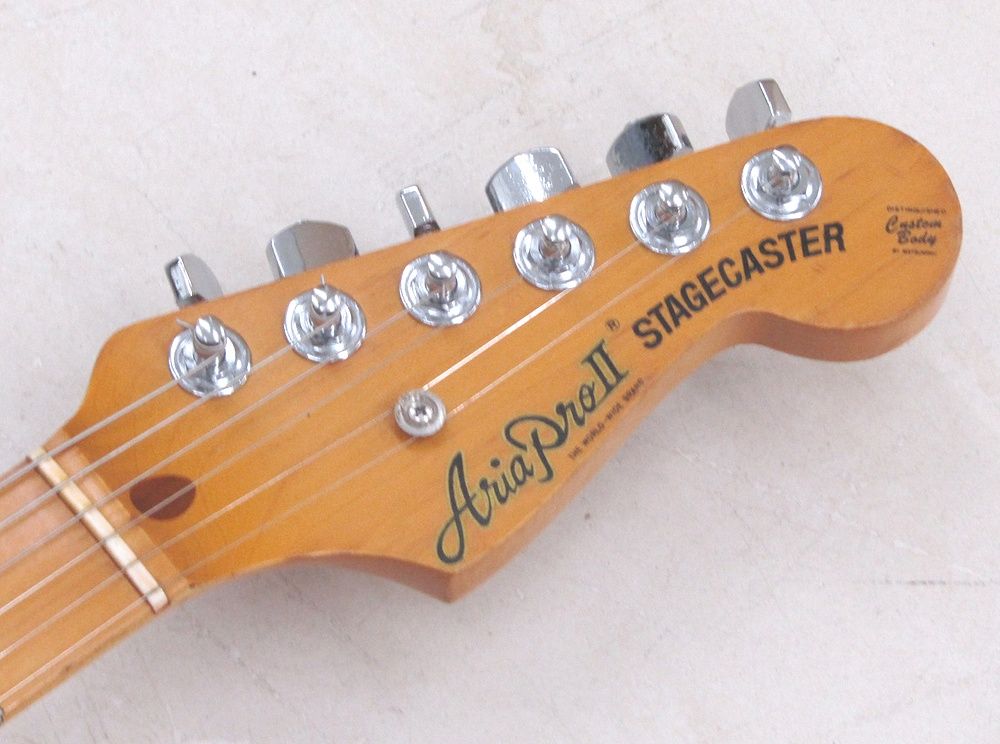 Aria ProⅡ Stagecaster マツモク製造 Aria ProⅡ STAGECASTER ストラトタイプ マツモク製 1977年製造 ギター