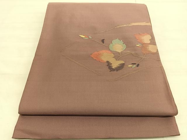 平和屋着物＊夏物　太鼓柄袋帯　すくい織　桔梗　銀糸　正絹　逸品　BAAV7116yc 袋帯 太鼓柄 紗紬 すくい織り 抽象 夏帯 24M462f 平和屋着物◎太鼓