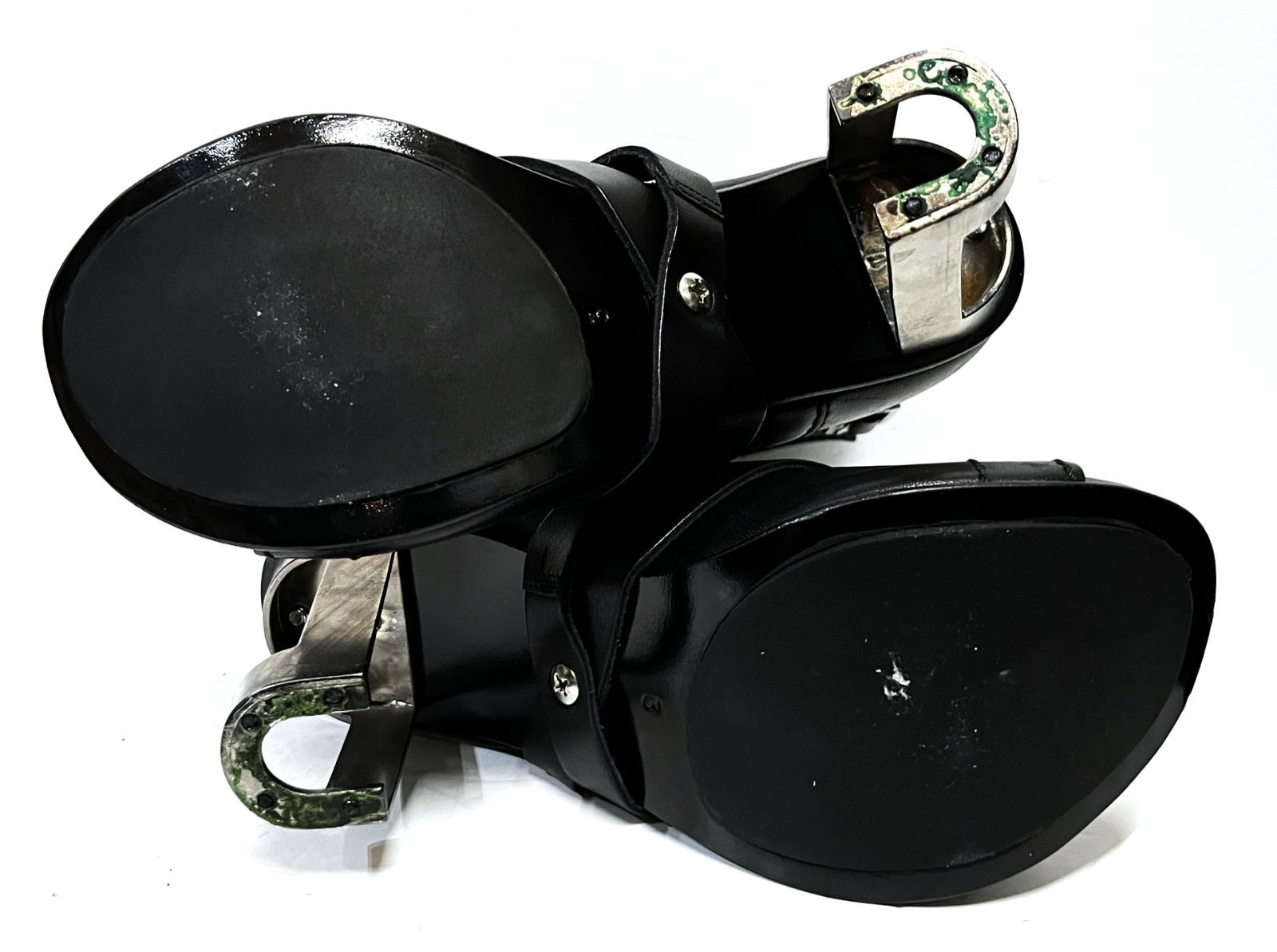  3 21 cm程度 DIRK BIKKEMBERGS｜ダークビッケンバーグ ベルト付き サイドジップ ヒールブーツサンダル 靴 KWY その他 ブーツ