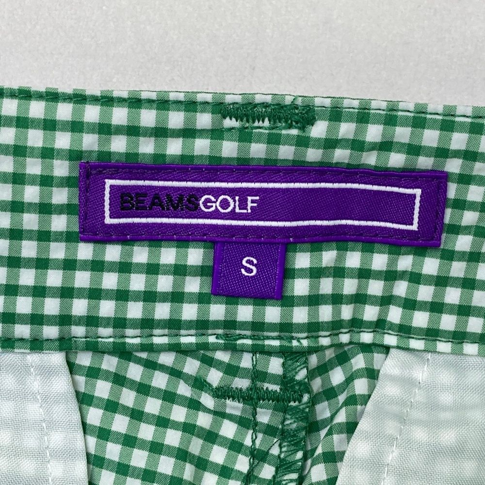サイズ S BEAMS GOLF ビームスゴルフ モデル クロップドパンツ チェック柄 グリーン系 240101479985 ゴルフウェア レディース ストスト LLC-HASEGAWATOSO_COM