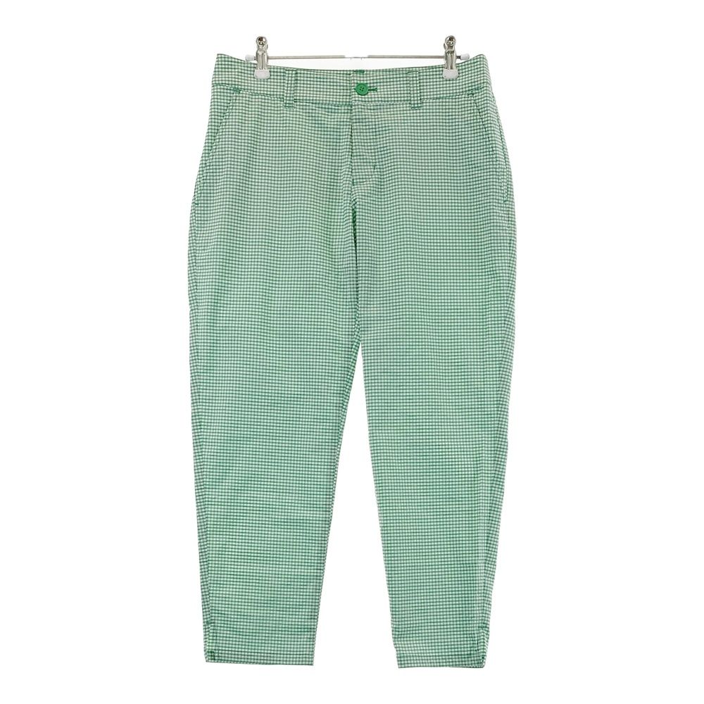 サイズ S BEAMS GOLF ビームスゴルフ モデル クロップドパンツ チェック柄 グリーン系 240101479985 ゴルフウェア レディース ストスト