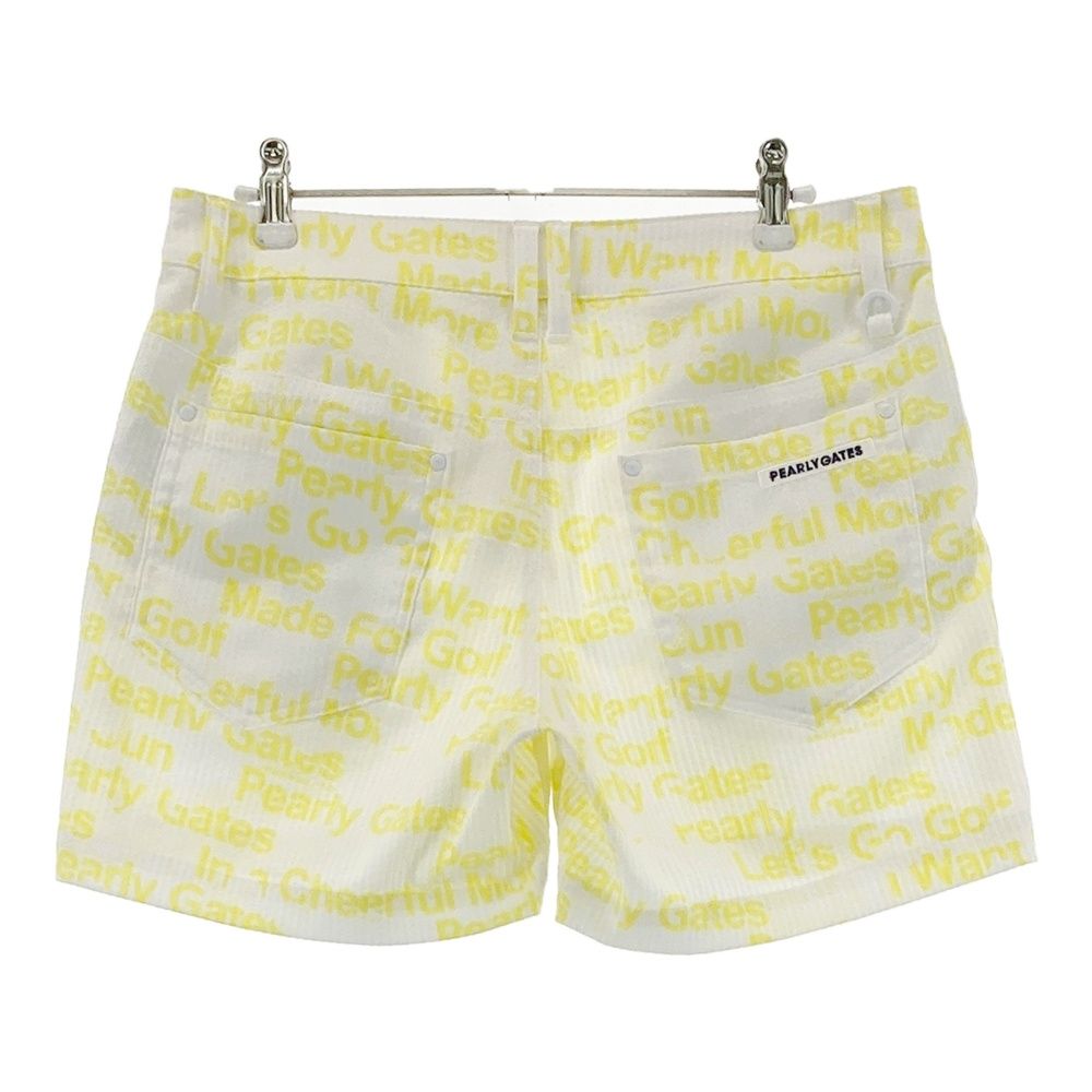 サイズ 1 PEARLY GATES パーリーゲイツ モデル ショートパンツ 総柄 イエロー系 240101505736 ゴルフウェア レディース ストスト