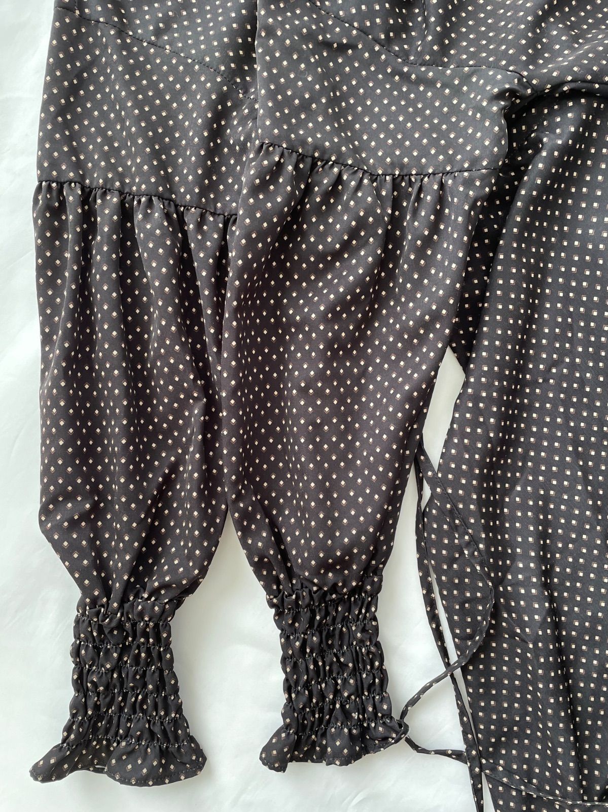 ☘️未使用値札タグ付♡アメリ♡KOMON PATTERN VOLUME DRESS♡水玉