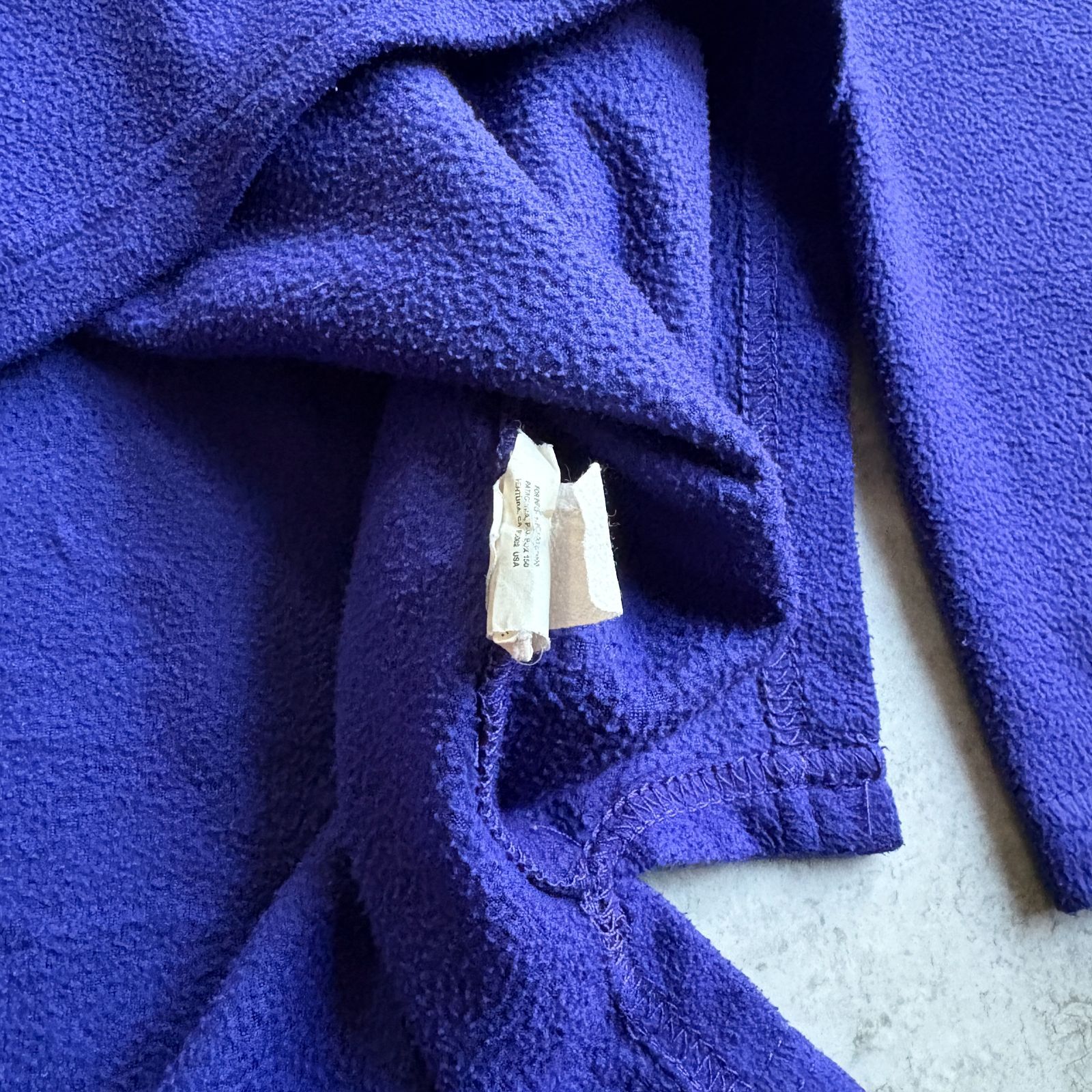 90～00s USA製 patagonia Half zip Pullpver Fleece 【 purple 