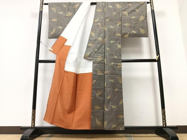 平和屋着物○男性 本場大島紬 7マルキ 正絹 逸品 未使用 DAAV1084tw 平和屋