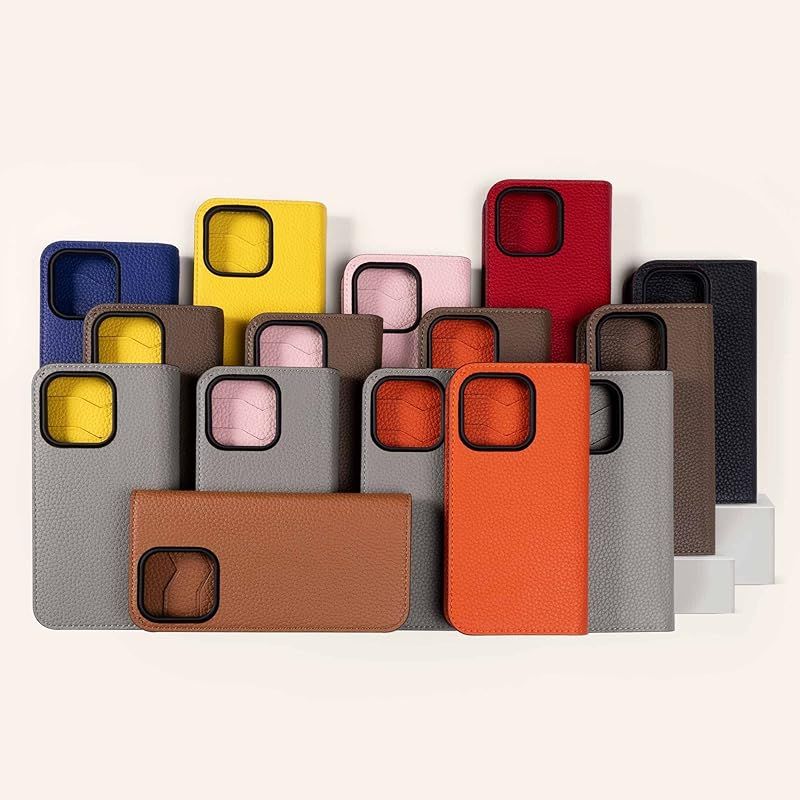  COGURE 互換 iPhone 17 ProMax ケース 手帳型 本革 PDE ブラック 1 手帳 手帳 日記 家計簿