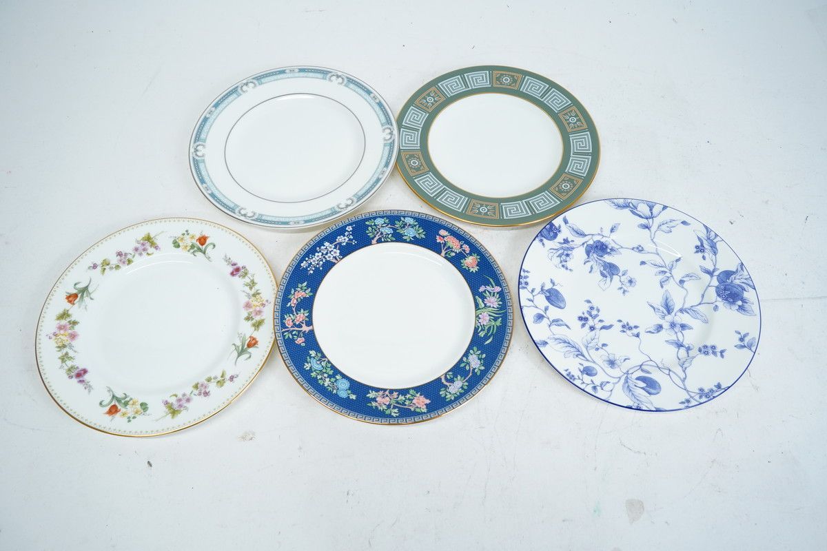 11.69-45 △ ウェッジウッド 5枚セット 廃盤 ブルーサイアム