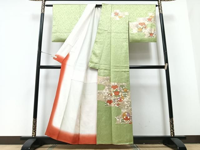 平和屋着物●訪問着　駒刺繍　束ね稲文　金彩　大丸扱い　正絹　逸品　CAAZ3993yc 平和屋着物□訪問着 駒刺繍 花丸文 金彩 正絹 逸品 CAAZ1640xe - メルカリ