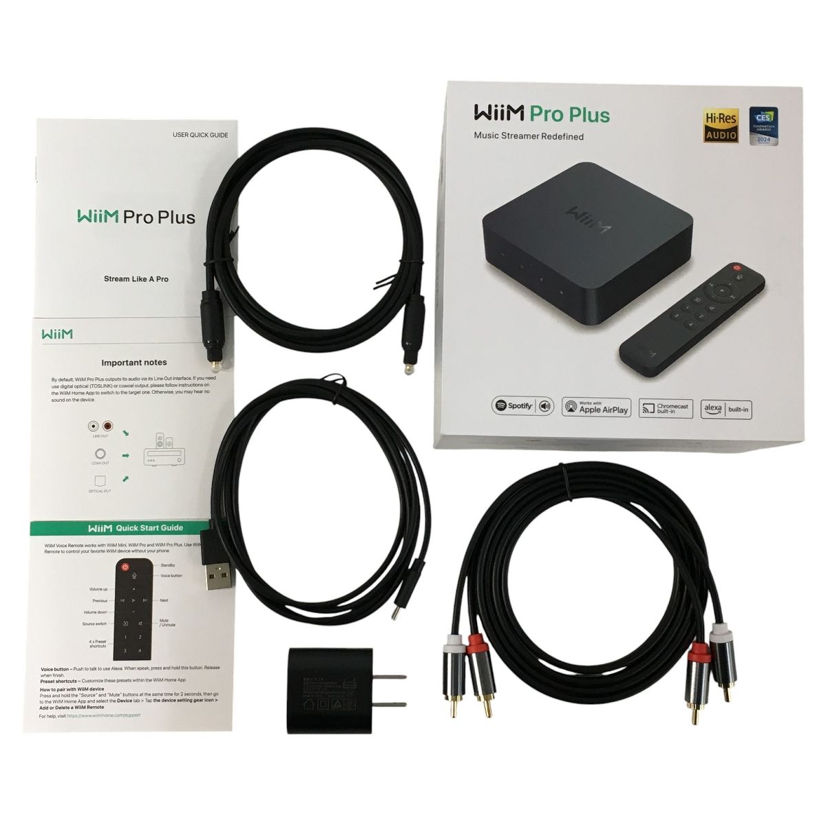 WiiM ASR003 Pro Plus マルチロールオーディオストリーマー ネットワークオーディオプレイヤー N10583141