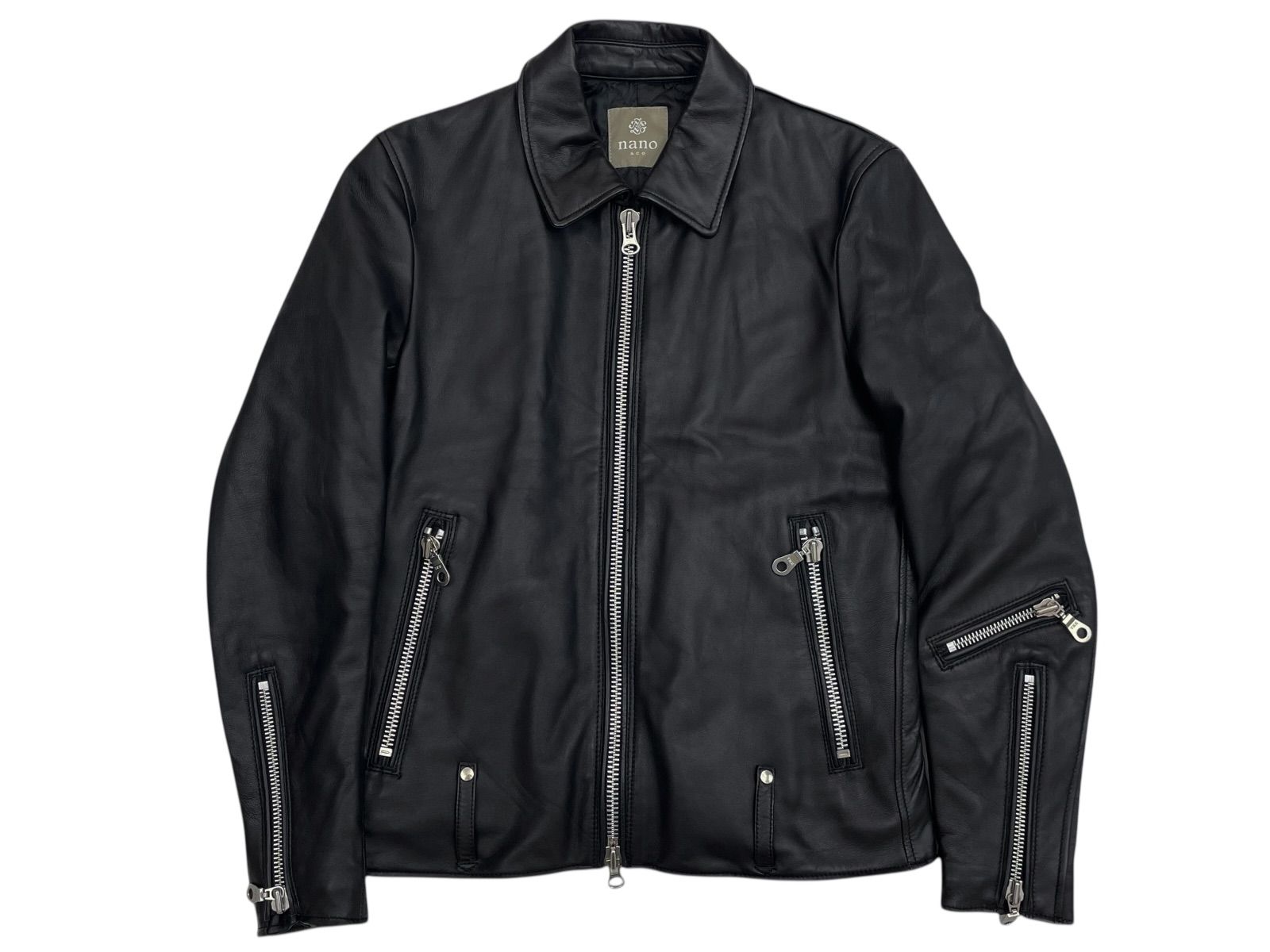 S nano universe ナノユニバース NUC73L00880SH シングル ライダースジャケット