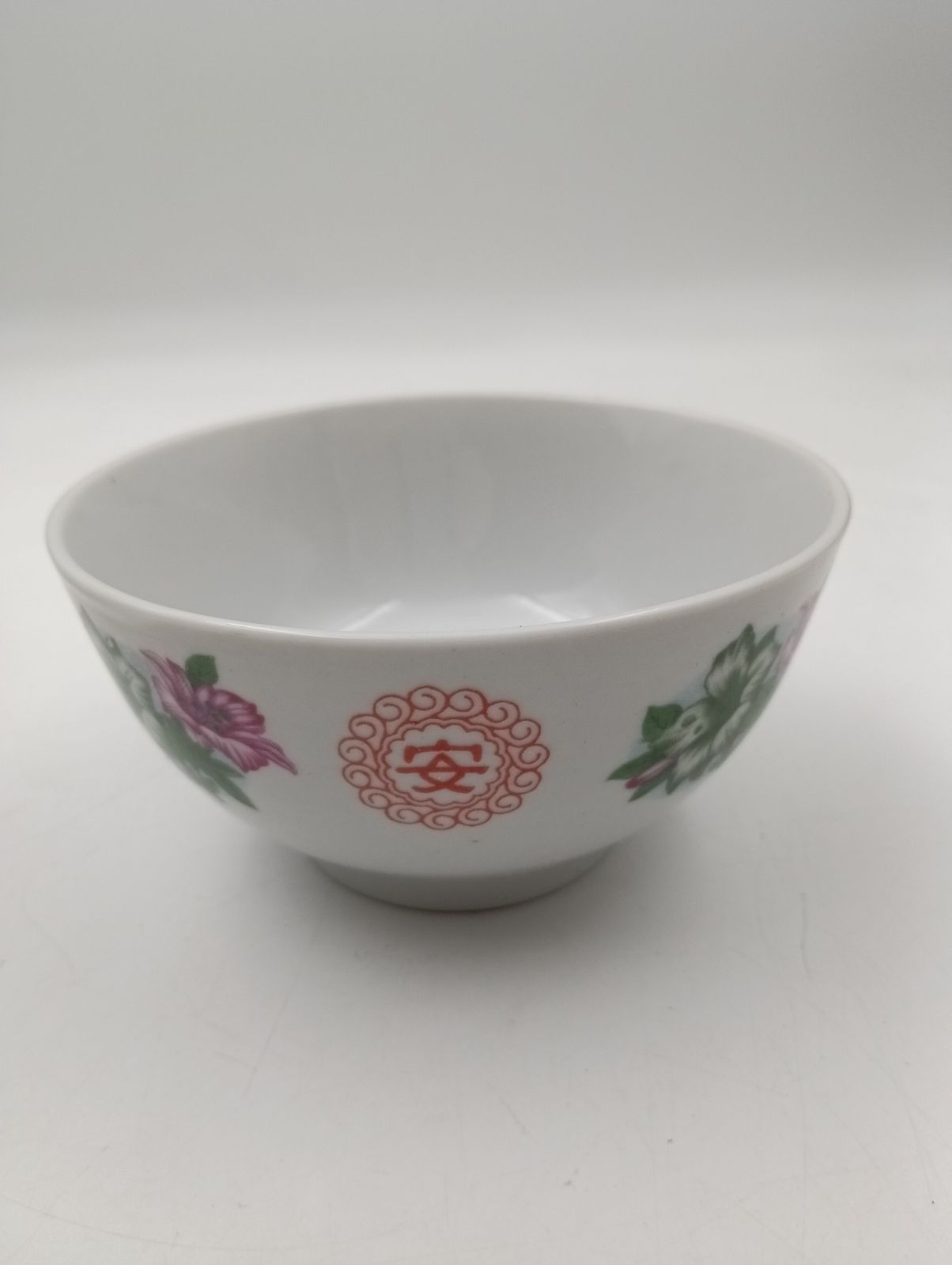 K 1608 中国製造 Made in China 四季平安 つつじ柄 4客