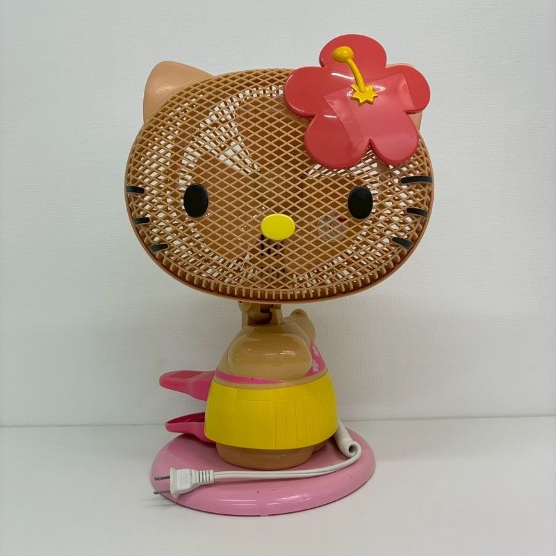 HELLO KITTY 2way 扇風機 18cm ガングロキティ