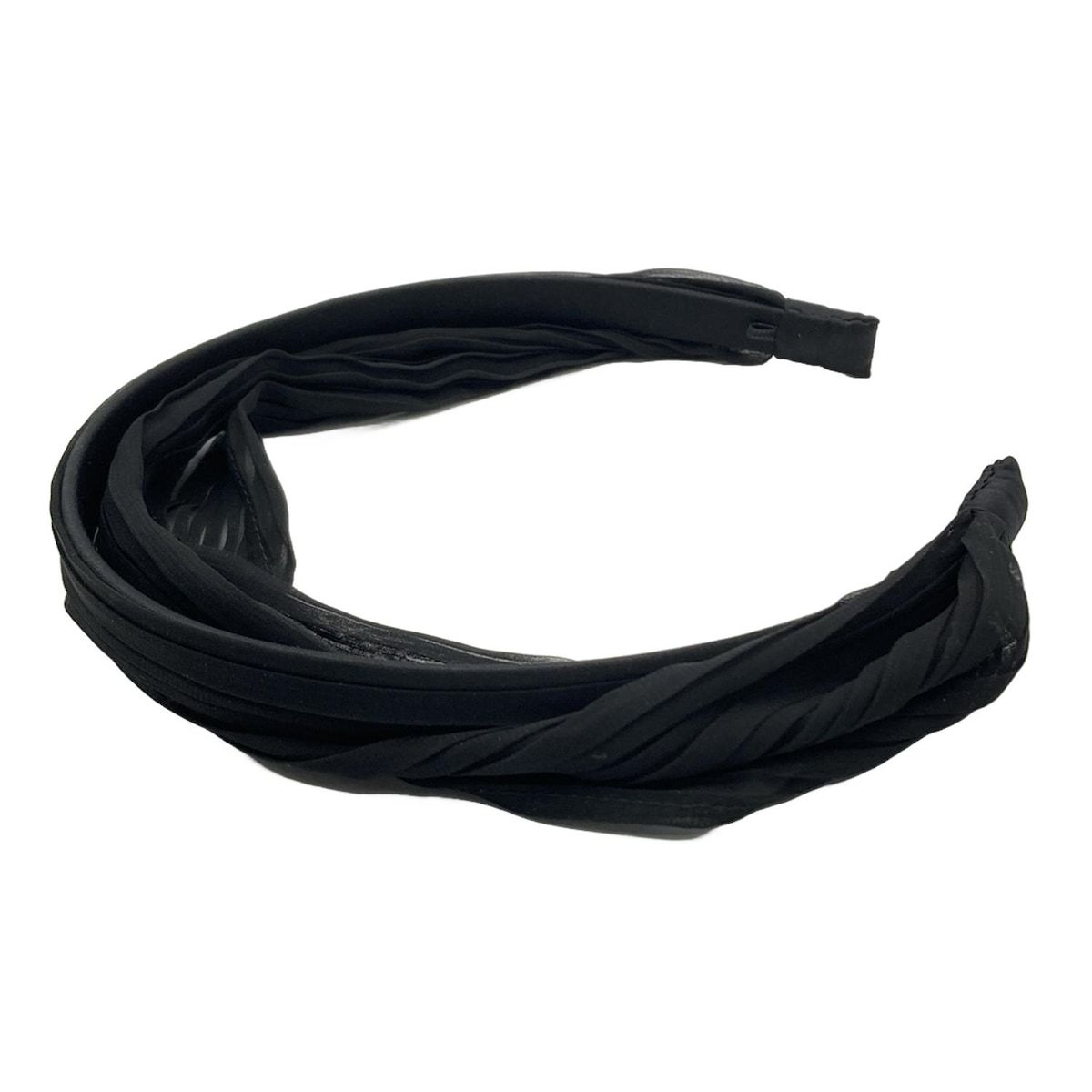 あや　超美品　コンプレックスビズカチューシャ ComplexBIZ(コンプレックスビズ) カチューシャ美品 - 黒 プリーツ