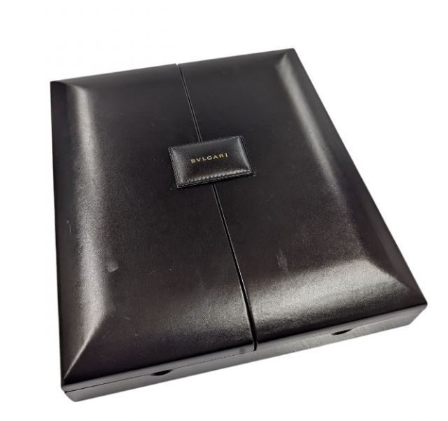 ブルガリ ネックレスケース ネックレス用 空き箱 空箱 ケース BOX ボックス ケース ハイジュエリー 収納 ブラック 黒 BVLGARI
