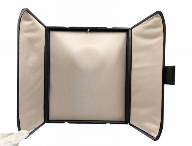 ブルガリ ネックレスケース ネックレス用 空き箱 空箱 ケース BOX ボックス ケース ハイジュエリー 収納 ブラック 黒 BVLGARI