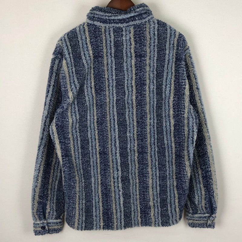 品 STUSSY ステューシー STRIPE SHERPA SHIRT 1110197 ストライプ シェルパシャツ ライトアウター 142-251102-yy-12-tei