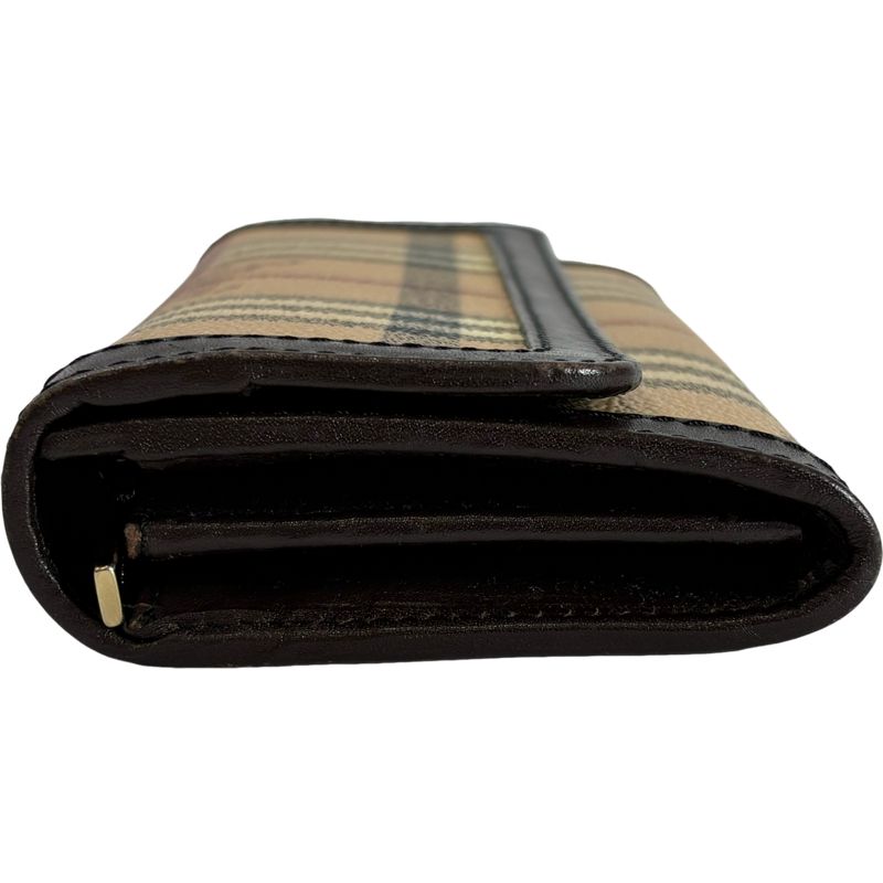 ☆美品☆ BURBERRY バーバリー レザー×PVC 2way ショルダーバッグ クラッチバッグ  バーバリー ノバチェック シャドーホース ミニボストンバッグ ベージュ