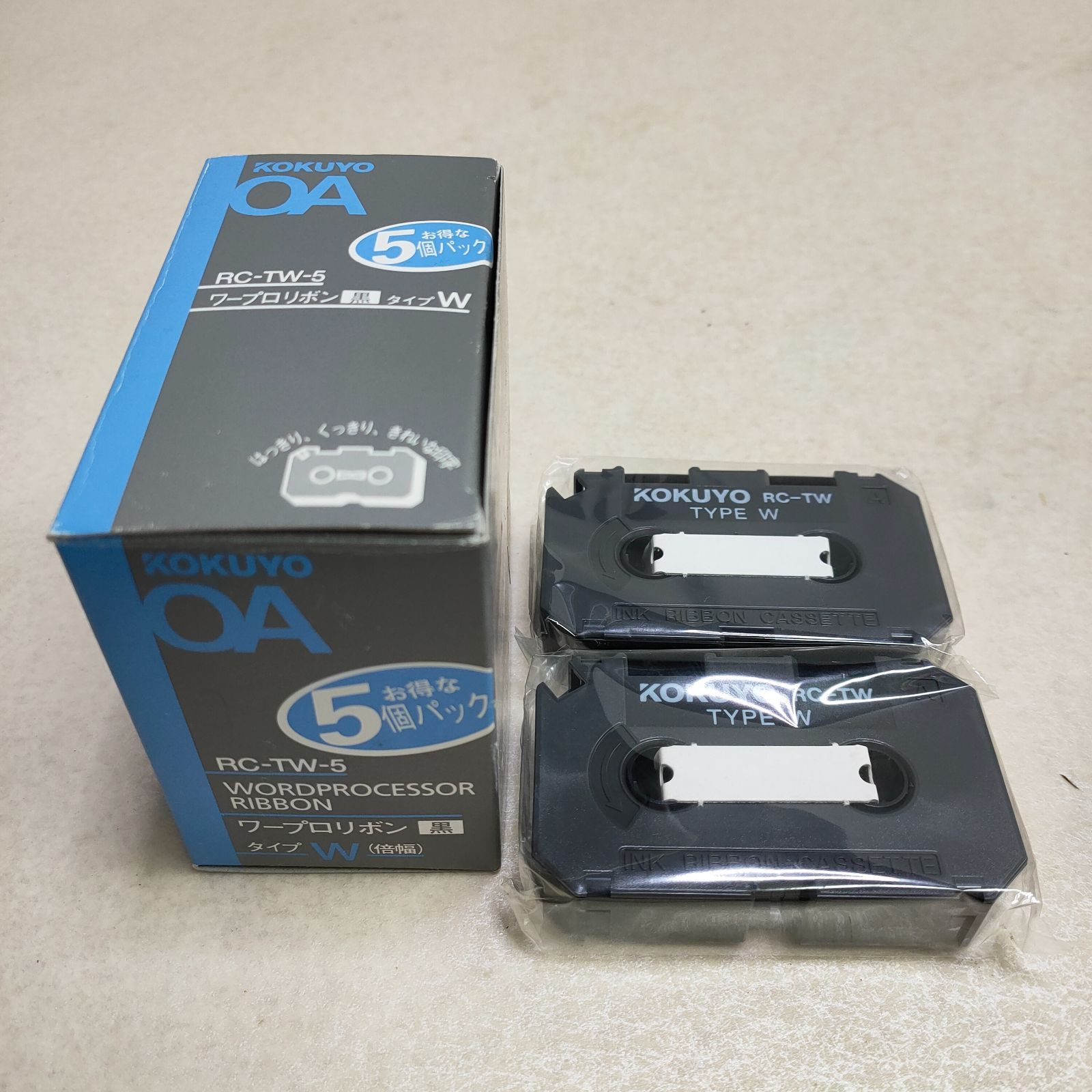 未使用保管品】KOKUYO コクヨ RC-EW-5 ワープロインクリボン 3個 未