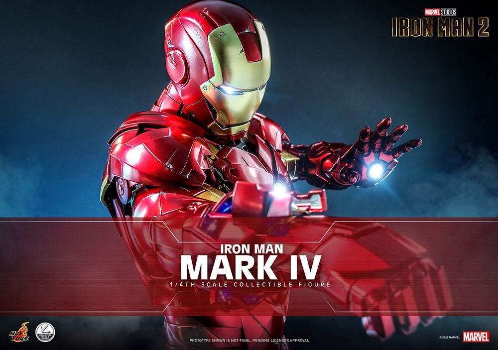 クオーター スケール アイアンマン マーク4 1 4スケール彩色済可動フィギュア アイアンマン2 ホットトイズ