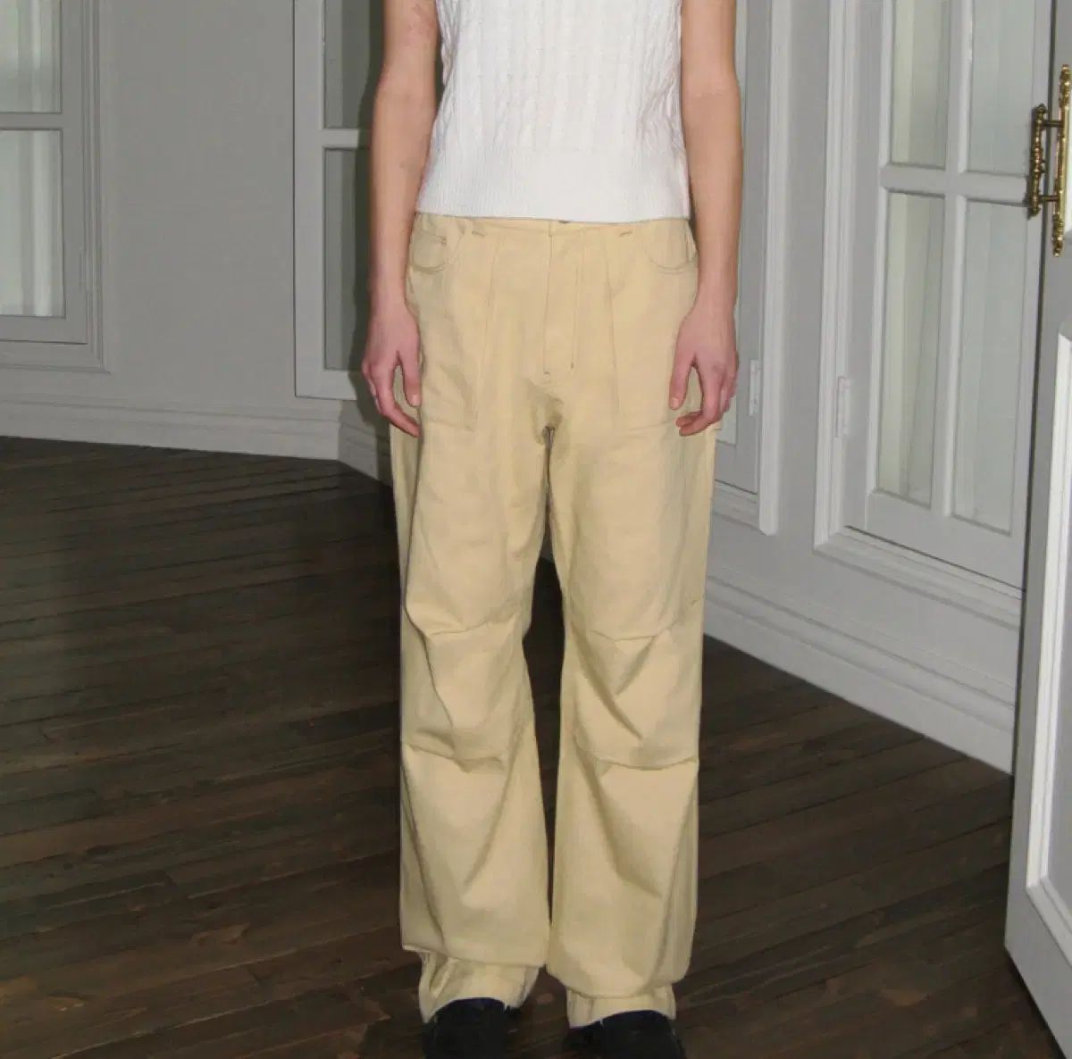 M シヌーン アウトポケット カーペンター コットン パンツ