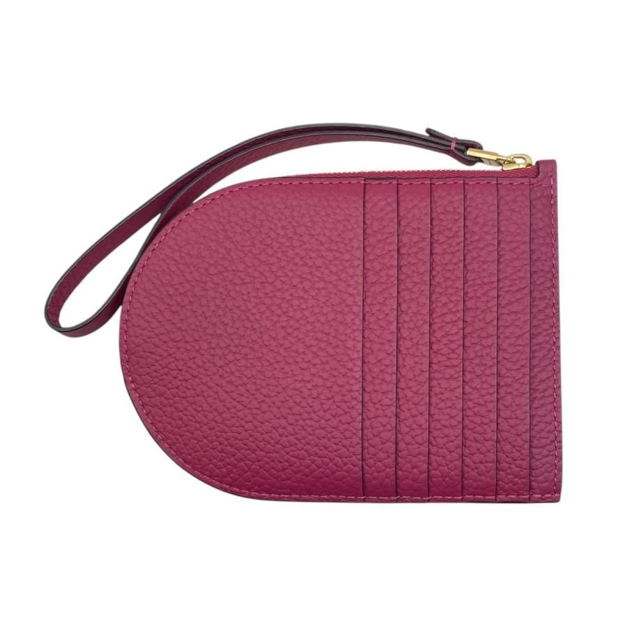 E4734 デルヴォー カードケース コインケース パン D マルチファンクション トリヨン ソフトグレインレザー ジャズ ピンク ゴールド金具 DELVAUX