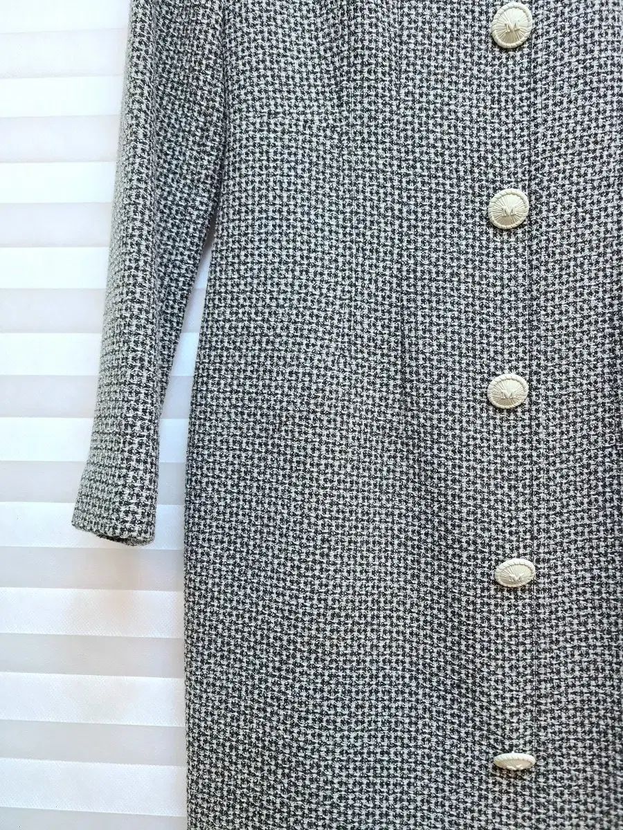 ツイード ロング丈ワンピース