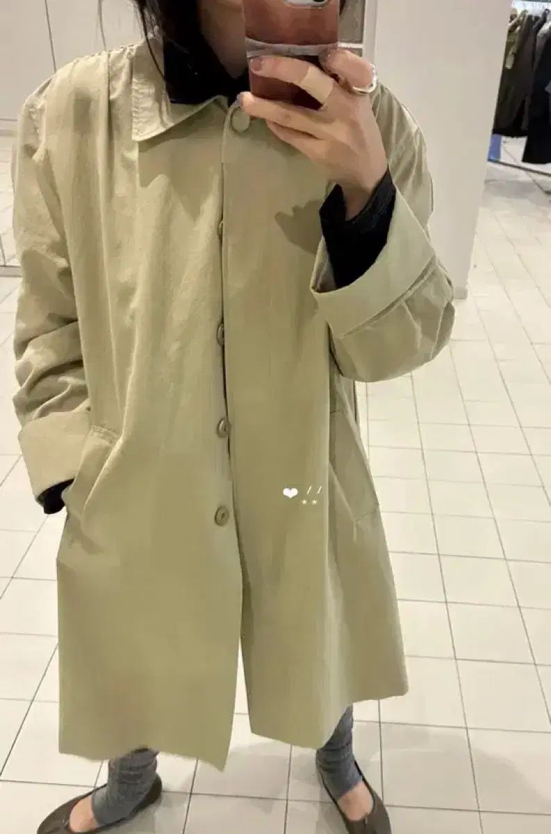 MURS ミディ トレンチコート ベージュ ネイビー