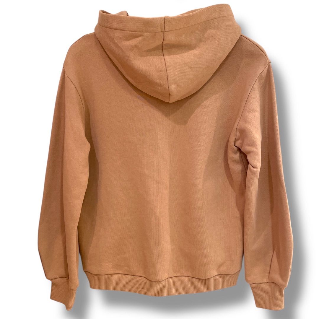 Chloe KIDS クロエキッズ パーカー フーディー スウェット ロゴ刺繍 裏起毛 長袖 ガールズ 大人もOK カジュアル キャメル 14 レディース 冬 ゴーゴー古着セントラルパー No.1404