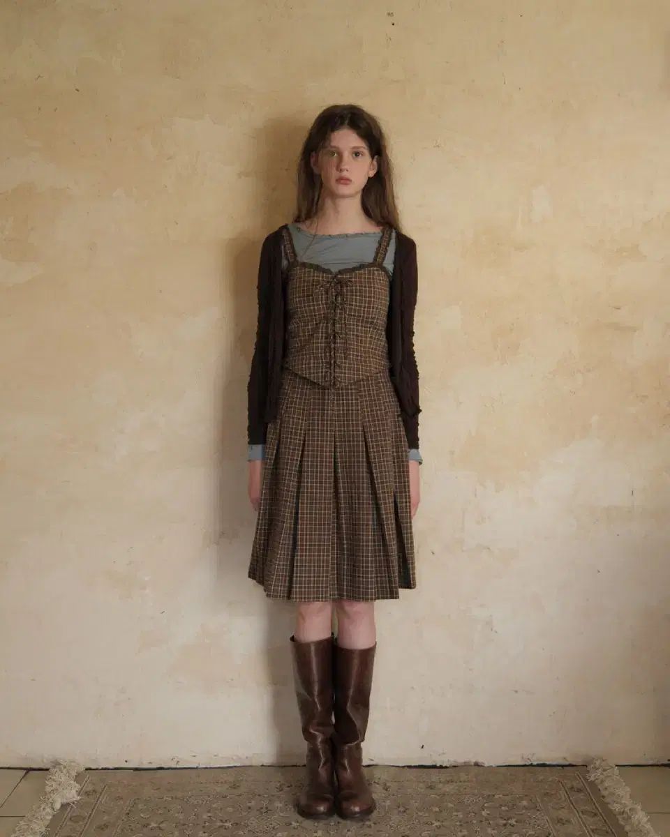 fletta Classic CHECK プリーツ スカート s