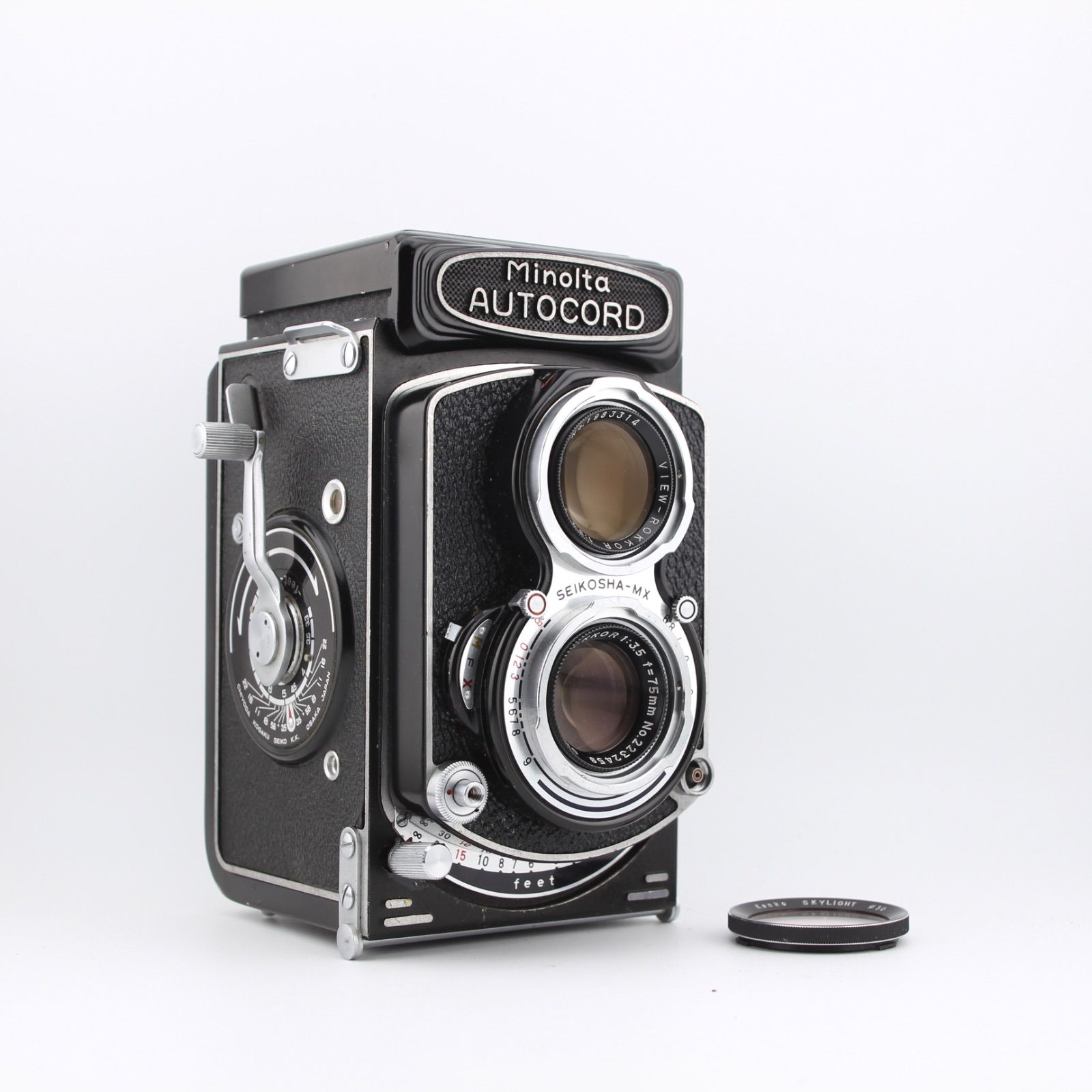 完動 Minolta AUTOCORD Rokkor 75mm F3.5 二眼レフ 動作 済み