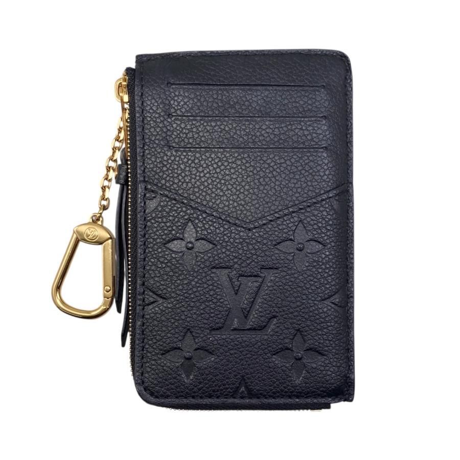 E4739 ルイヴィトン カードケース コインケース ポルトカルト レクト ヴェルソ M69421 モノグラム アンプラント ノワール ブラック LOUIS VUITTON