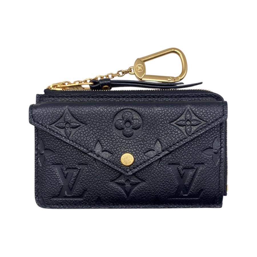 E4739 ルイヴィトン カードケース コインケース ポルトカルト レクト ヴェルソ M69421 モノグラム アンプラント ノワール ブラック LOUIS VUITTON