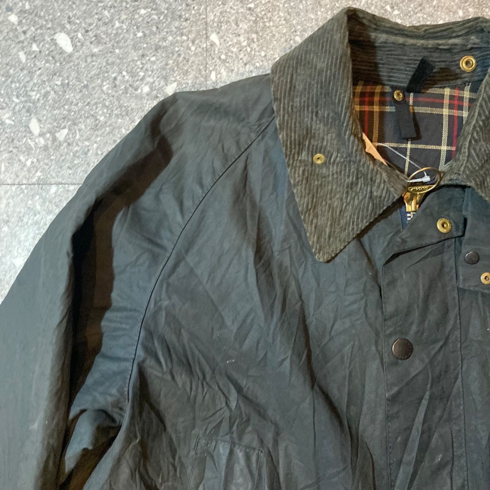 00s BARBOUR BEDALE BLACK size44 00年代製 バブアー ビデイル ブラック サイズ44 D757 KANDAIZUMI_COM