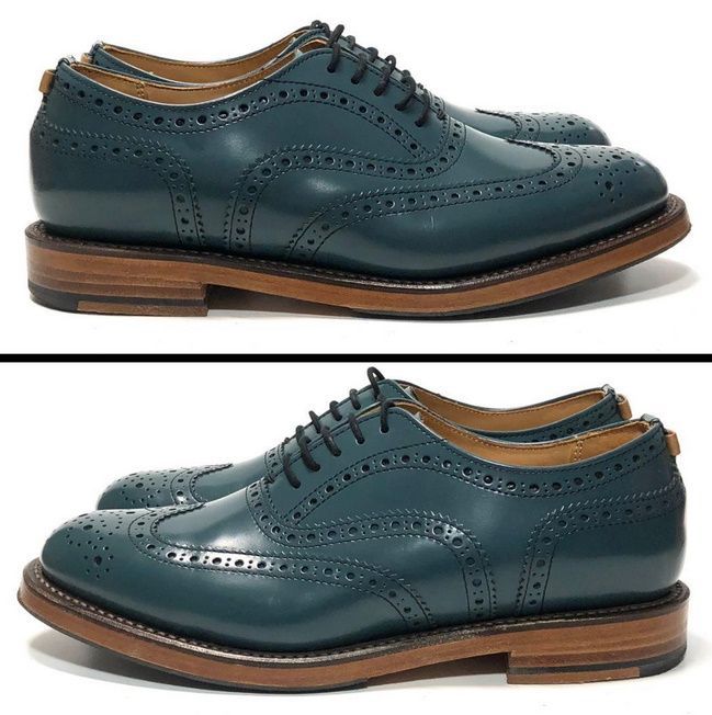 REGAL リーガル 22cm レディース ウィングチップ ネイビー F01F 日本製