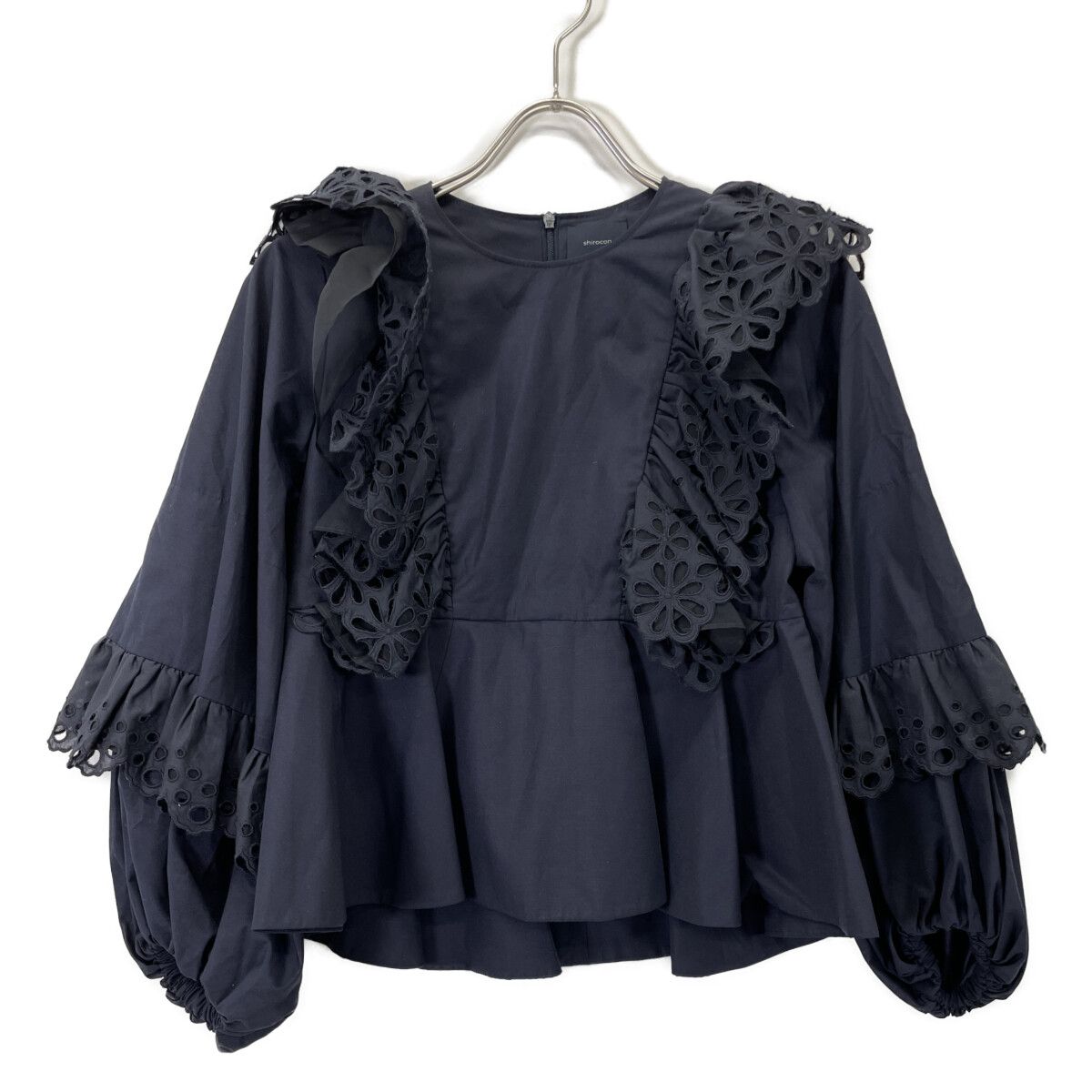 shirocon シロコン SC 2221-003 SP ﾈｲﾋﾞｰ ﾎﾟﾘｴｽﾃﾙ×ｺｯﾄﾝ ｶｯﾄﾜｰｸﾚｰｽ ﾏｰｶﾞﾚｯﾄﾌﾞﾗｳｽ 36