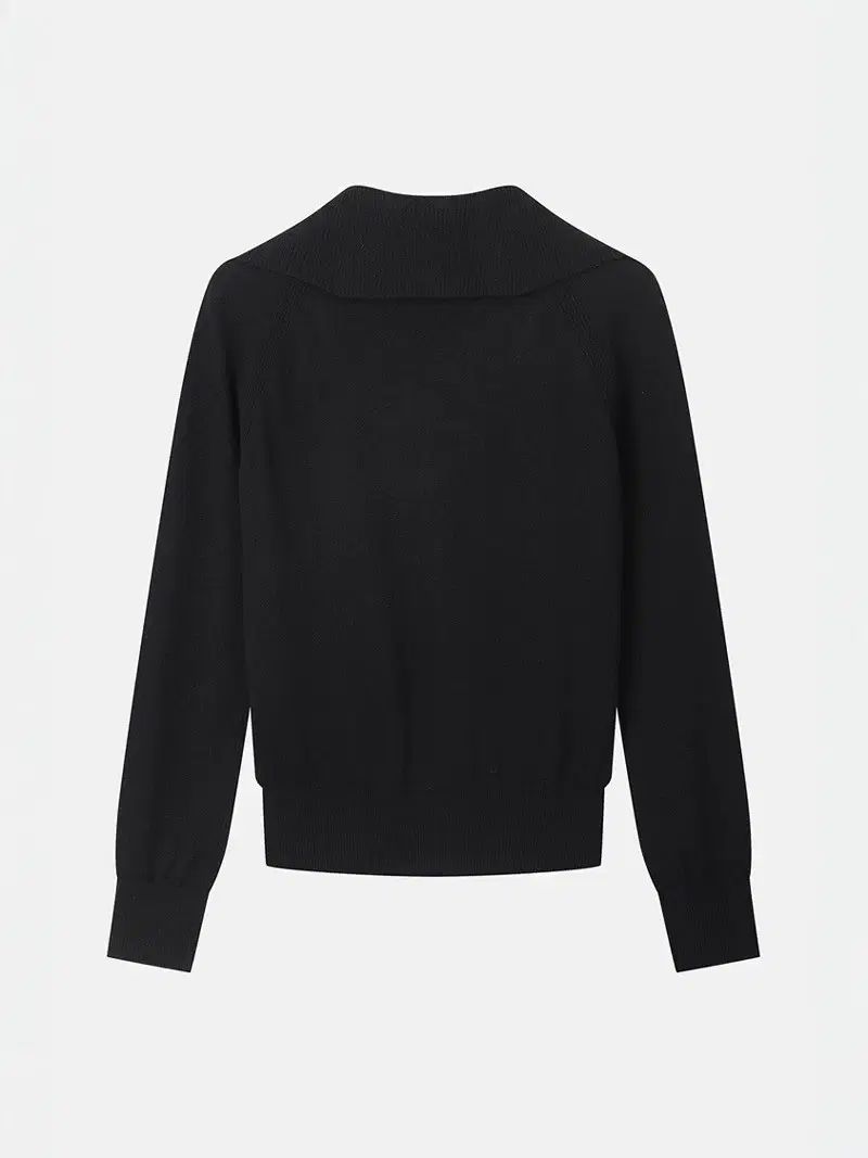 レディースゴルフ ジップアップカーディガン