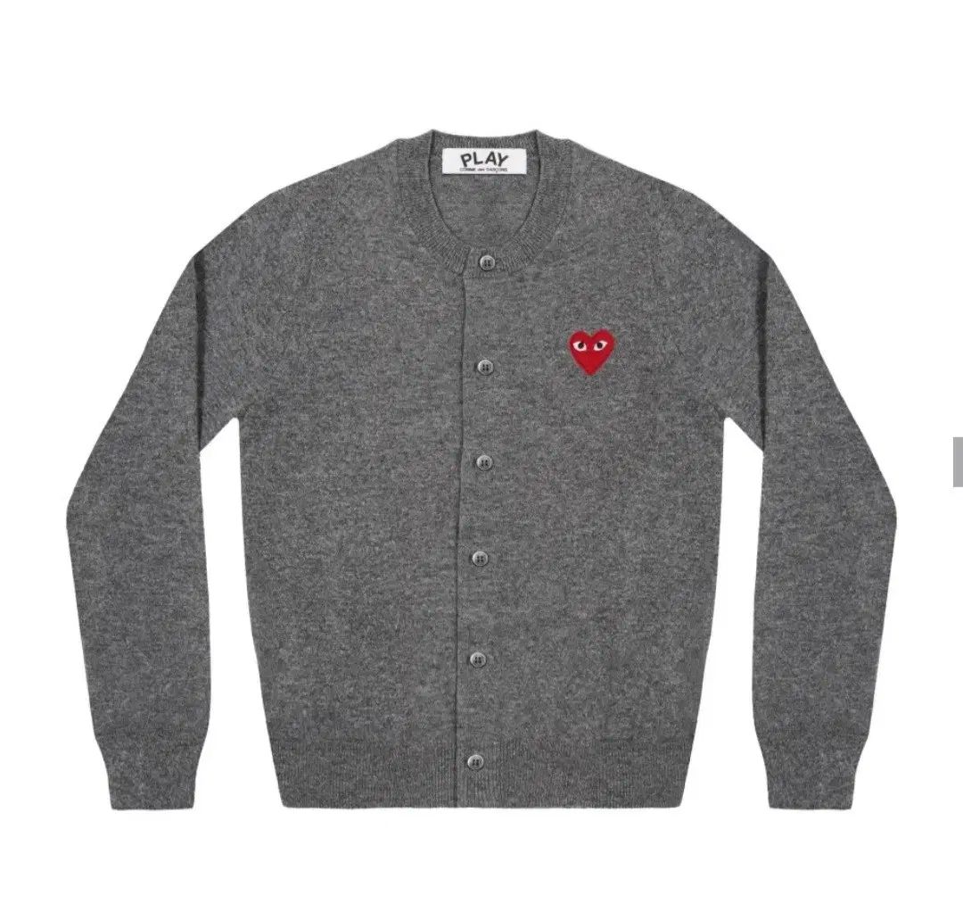 COMME des GARCONS レディース カーディガン グレー クルーネック M