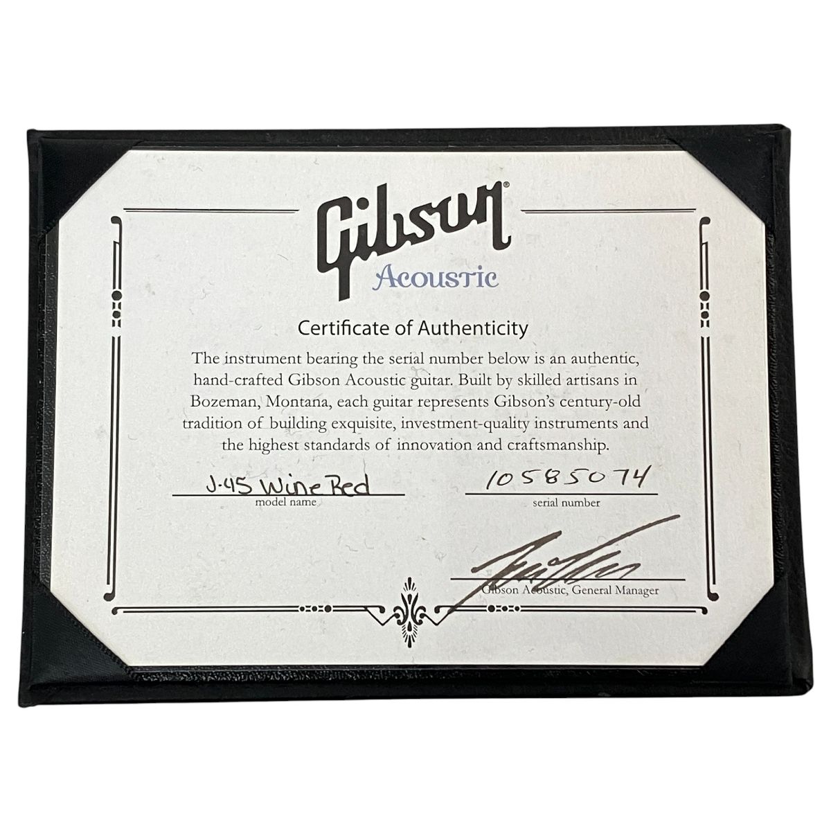 Gibson CUSTOM SHOP J-45 WINE RED L.R.Baggs Element VTC 搭載 ギブソン カスタムショップ アコースティックギター N10573887