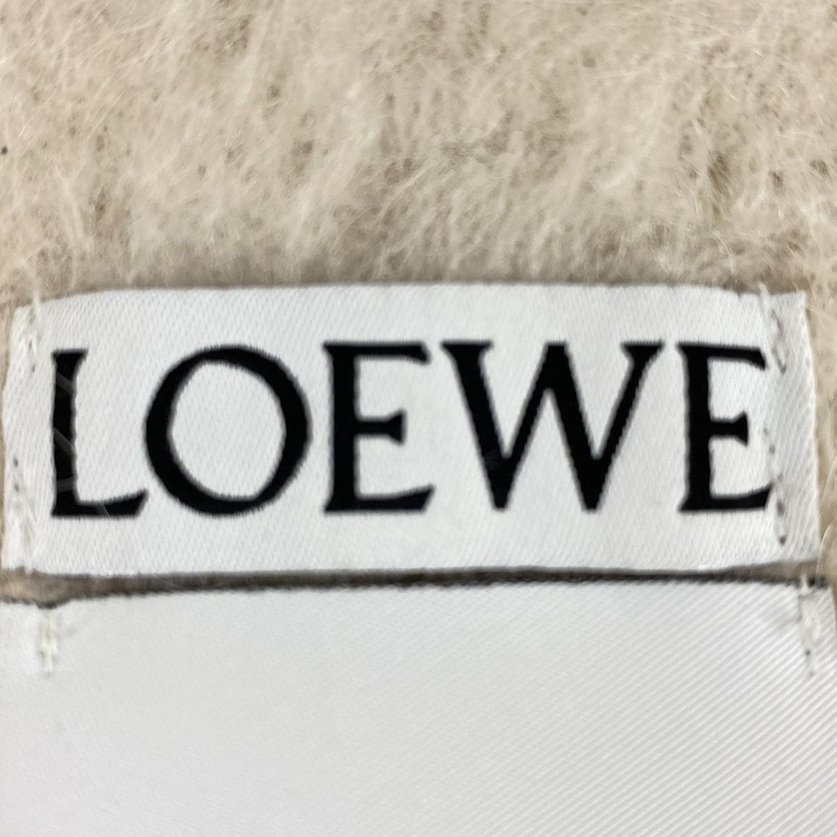 LOEWE ロエベ マフラー - アイボリー ウール