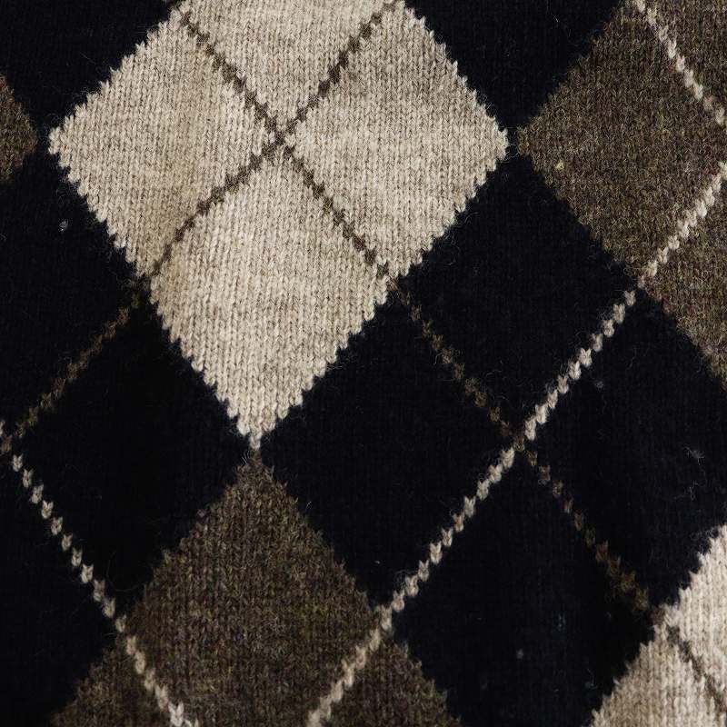 アーペーセー A.P.C. ニット セーター 長袖 アーガイル柄 ウール M 
