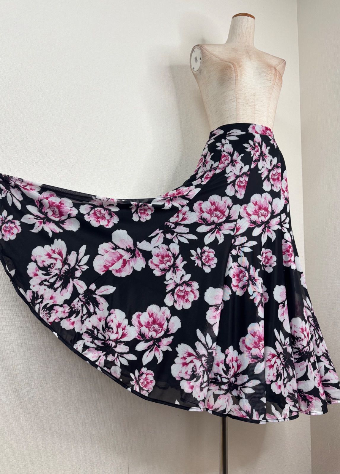 社交ダンス ブラック×ピンク系