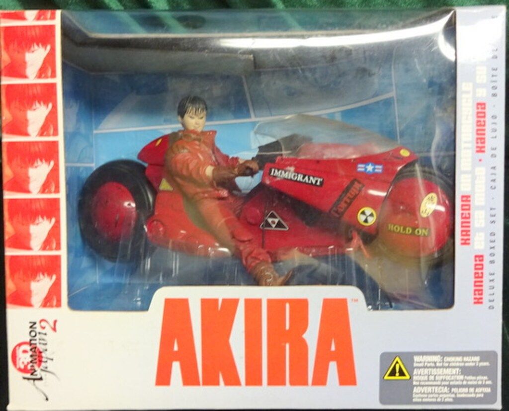 McFARLANE TOYS 3D ANIMATION FROM JAPAN 02 KANEDA ON MOTORCYCLE DELUXE BOXED SET